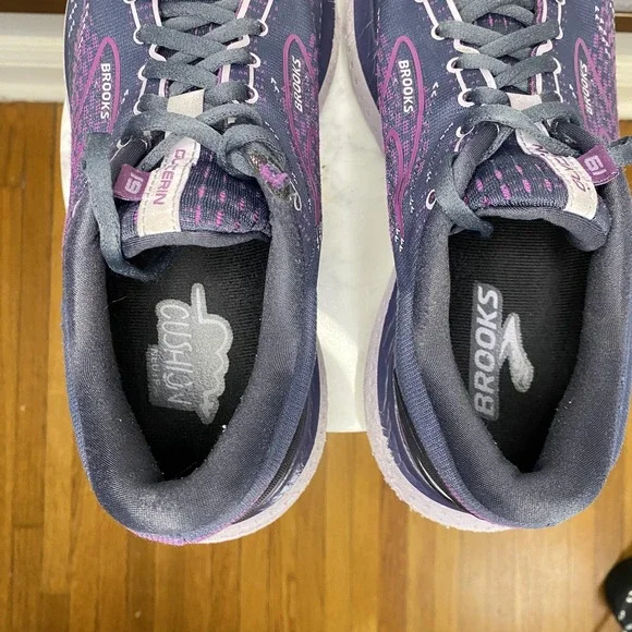 Brooks Glycerin 19 Shoes Womens Size 10.5 Purple Running Sneakers 1203431B572 - Picture 8 of 11